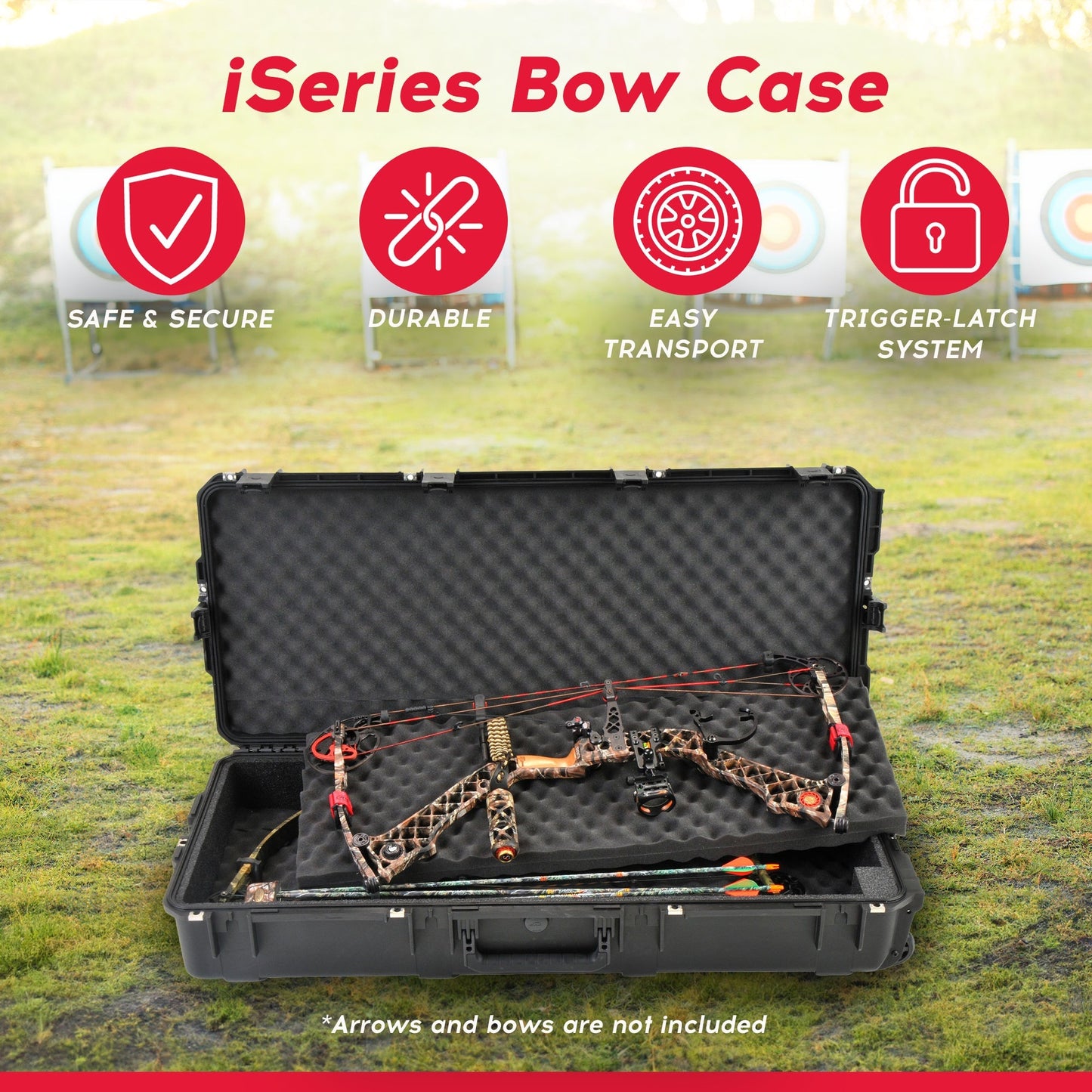 SKB Cases 3I - 4217 - db iSeries Double Rifle or Bow Case with Hard Plastic Exterior - Angler's Pro Tackle & Outdoors