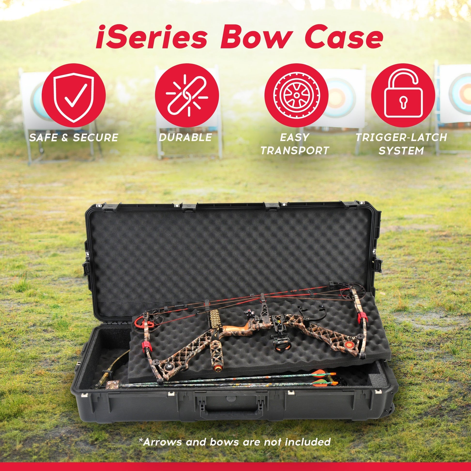 SKB Cases 3I - 4217 - db iSeries Double Rifle or Bow Case with Hard Plastic Exterior - Angler's Pro Tackle & Outdoors