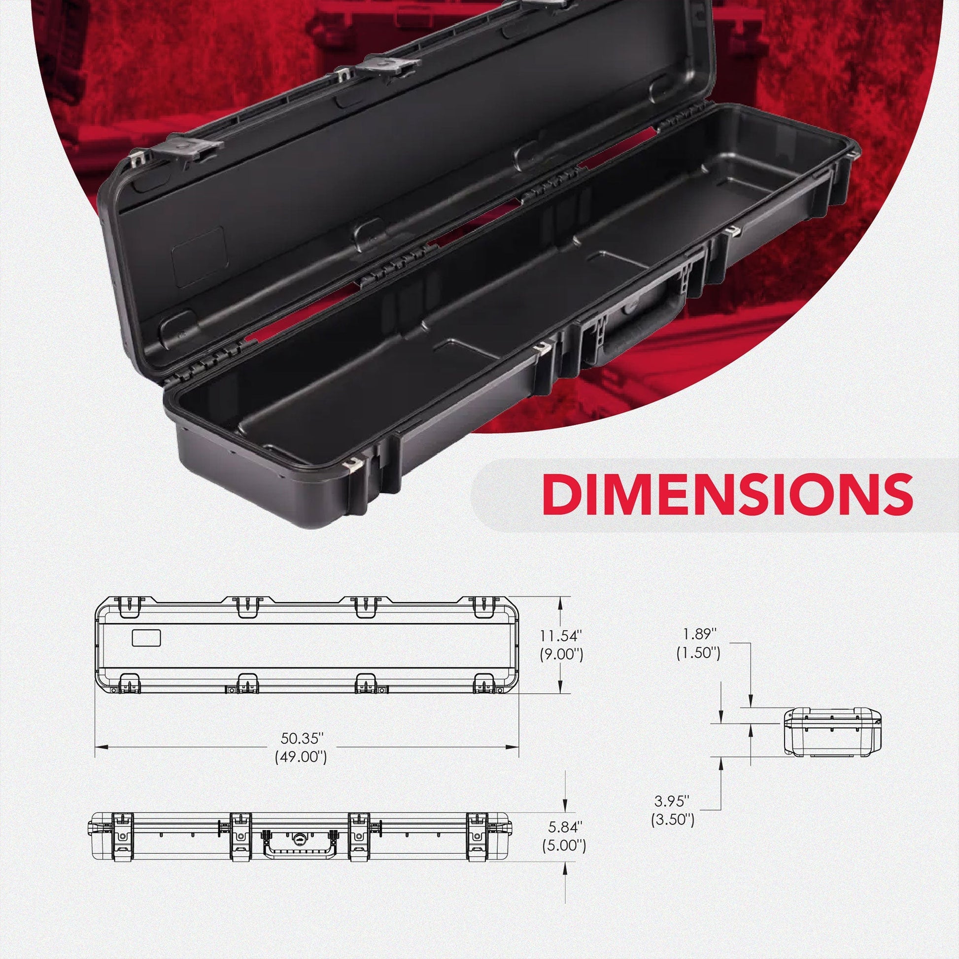 SKB Cases 3I - 4909 - SR iSeries Single Hunting Rifle Case w/ Hard Plastic Exterior - Angler's Pro Tackle & Outdoors