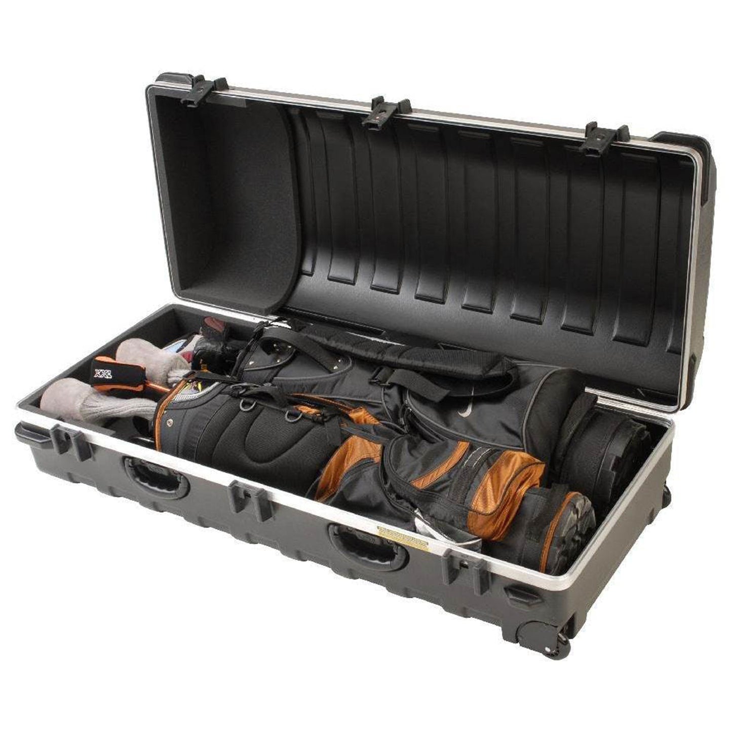 SKB Cases Double ATA Standard Hard Plastic Storage Wheeled Golf Bag Travel Case - Angler's Pro Tackle & Outdoors