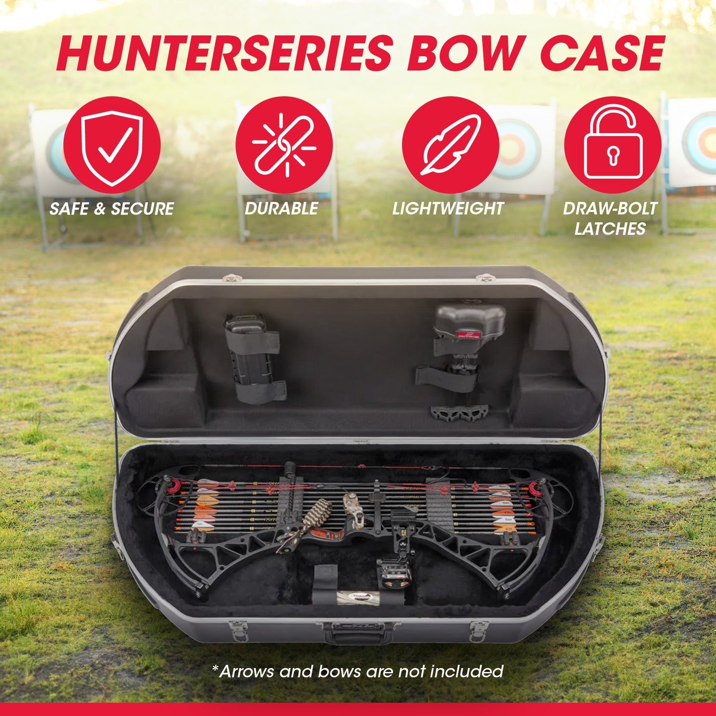 SKB Cases Hunter Series 2SKB - 4117 ABS Hard Plastic Exterior Bow Crossbow Case - Angler's Pro Tackle & Outdoors