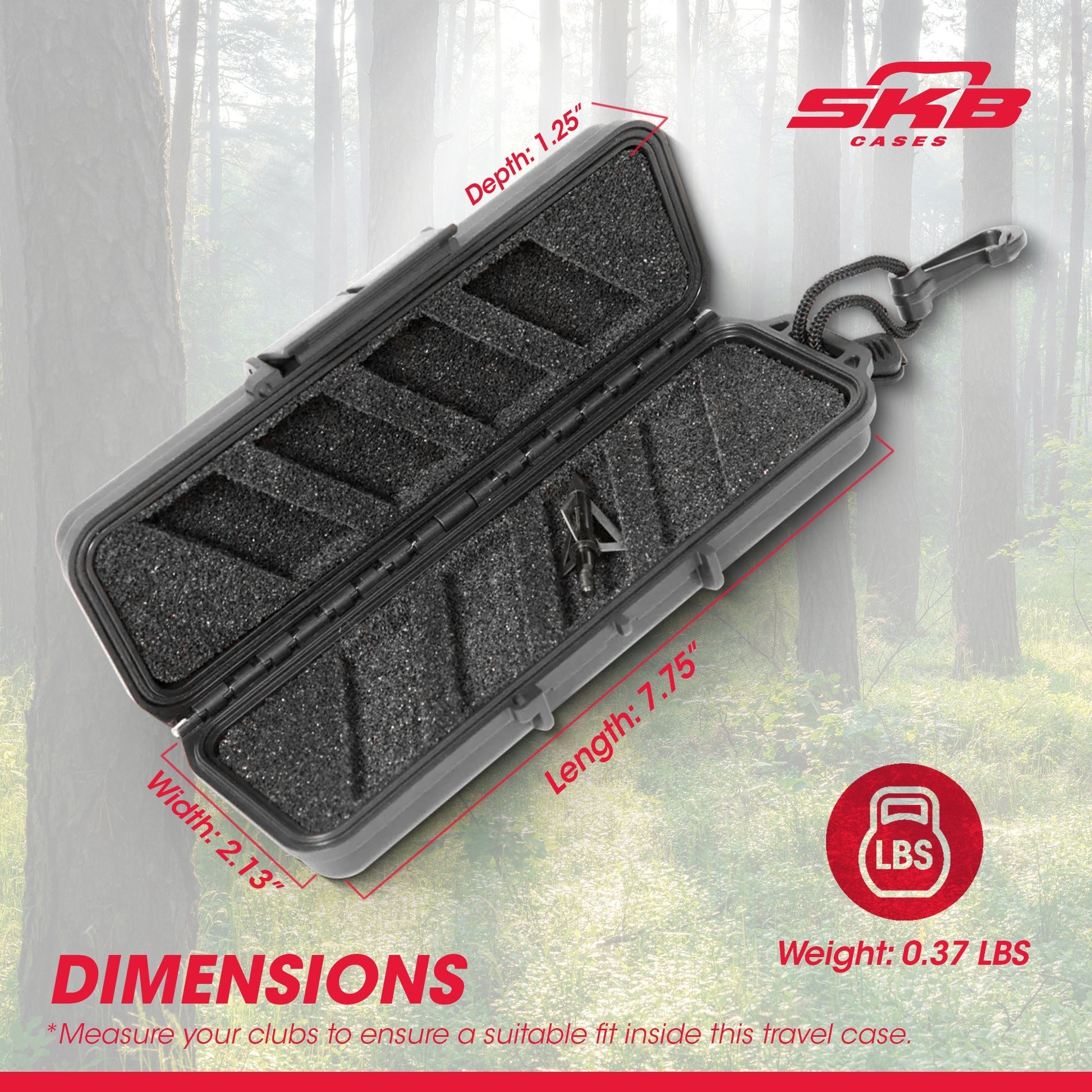 SKB Cases iSeries 3I - 0702 - 1B - BH Hard Exterior Watertight Broadhead Arrow Case - Angler's Pro Tackle & Outdoors