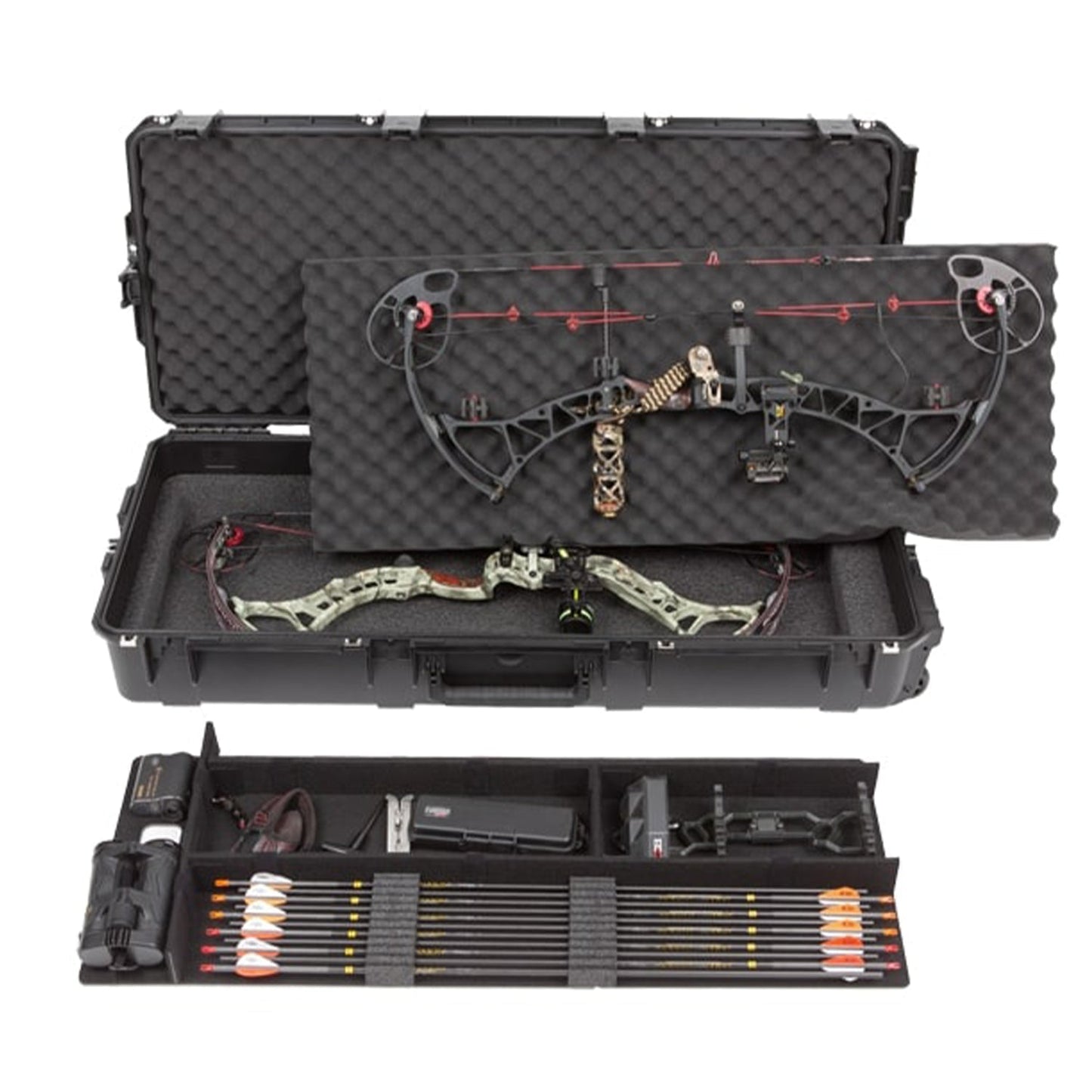 SKB Cases iSeries 3I - 4217 - USD Small Ultimate Waterproof Double Bow Case, Black - Angler's Pro Tackle & Outdoors