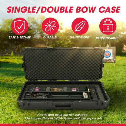 SKB Cases iSeries 3I - 4217 - USD Small Ultimate Waterproof Double Bow Case, Black - Angler's Pro Tackle & Outdoors