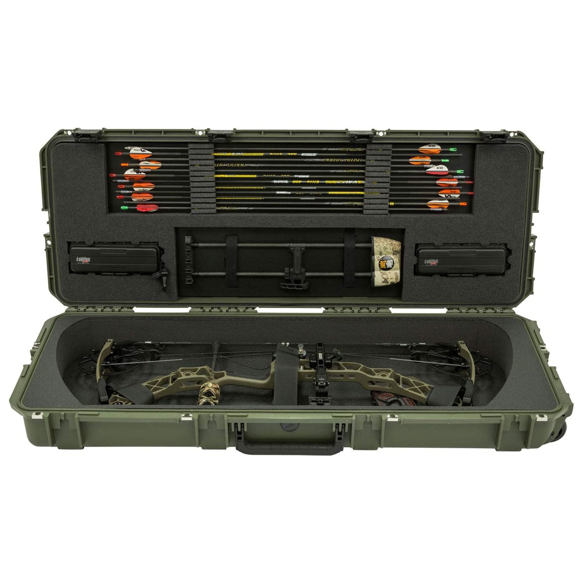 SKB Cases iSeries 4214 Hard Exterior Parallel Limb Bow Case, Green - Angler's Pro Tackle & Outdoors