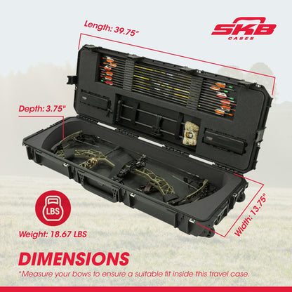 SKB Cases iSeries 4214 Hard Plastic Injection Molded Parallel Limb Bow Case - Angler's Pro Tackle & Outdoors