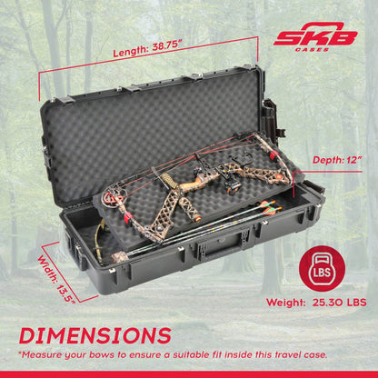 SKB Cases iSeries Ultimate Crossbow Arrow Case, Waterproof Military Grade, Black - Angler's Pro Tackle & Outdoors