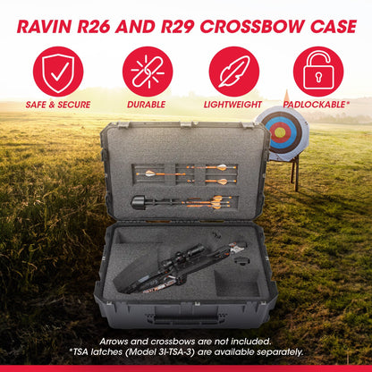 SKB iSeries Ravin R26 and R29 Heavy Duty Military Grade Crossbow Case, Black - Angler's Pro Tackle & Outdoors