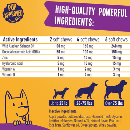 Skin and Coat Support For Dogs 9oz Jar (120 count) - Angler's Pro Tackle & Outdoors