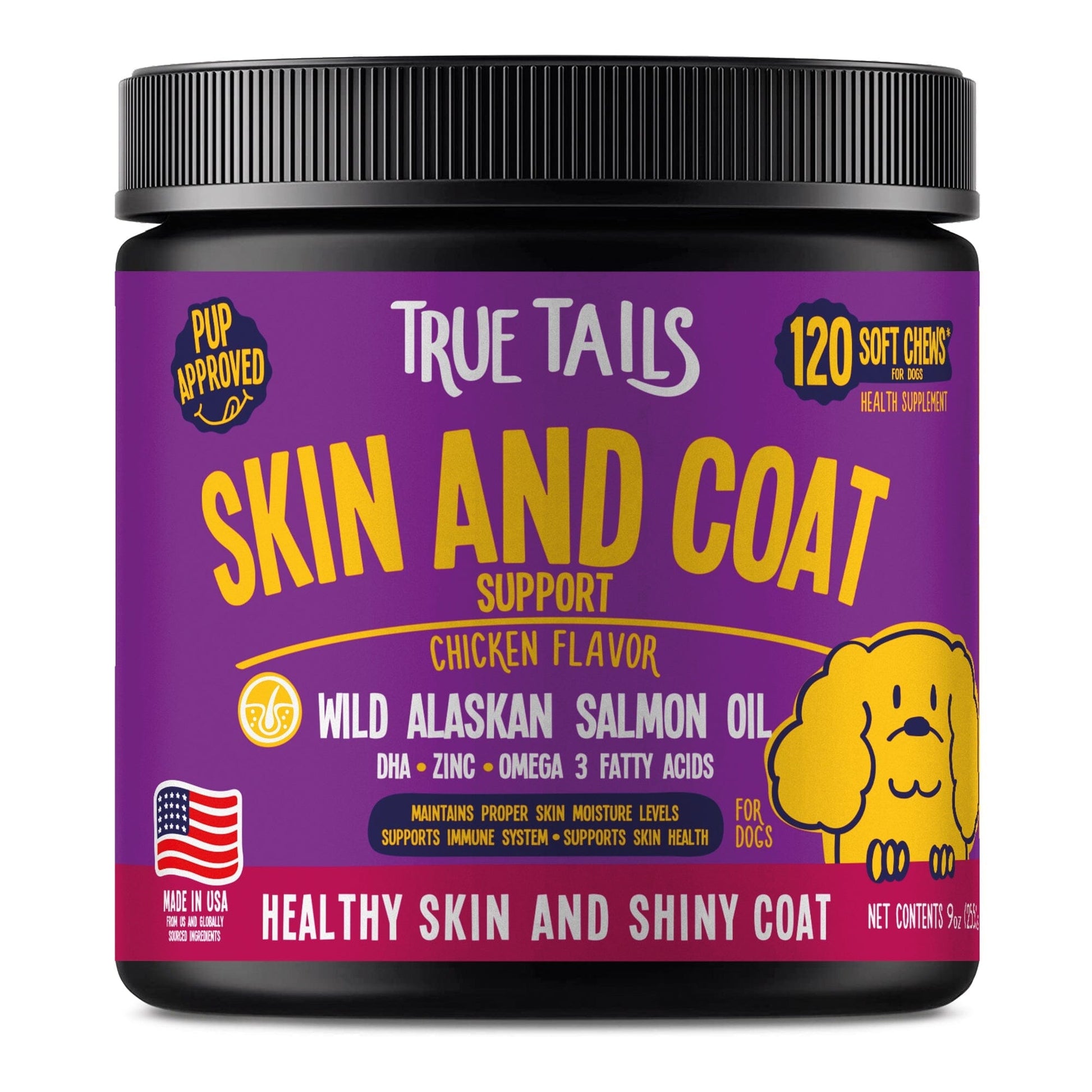 Skin and Coat Support For Dogs 9oz Jar (120 count) - Angler's Pro Tackle & Outdoors
