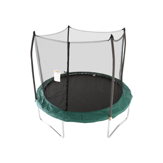 Skywalker Trampolines 10 - Foot Round Outdoor Trampoline with Enclosure, Green - Angler's Pro Tackle & Outdoors