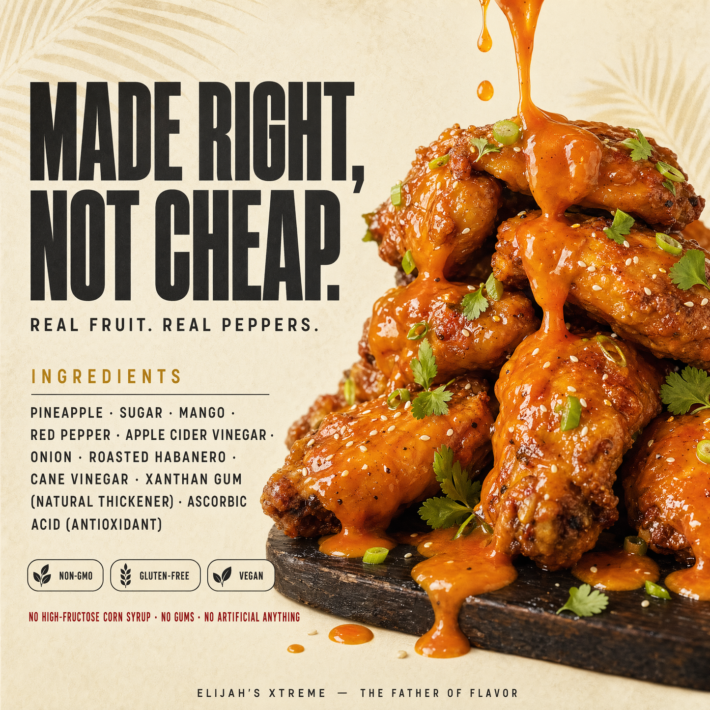 Elijah's Xtreme  Pineapple-Mango Habanero Hot Sauce