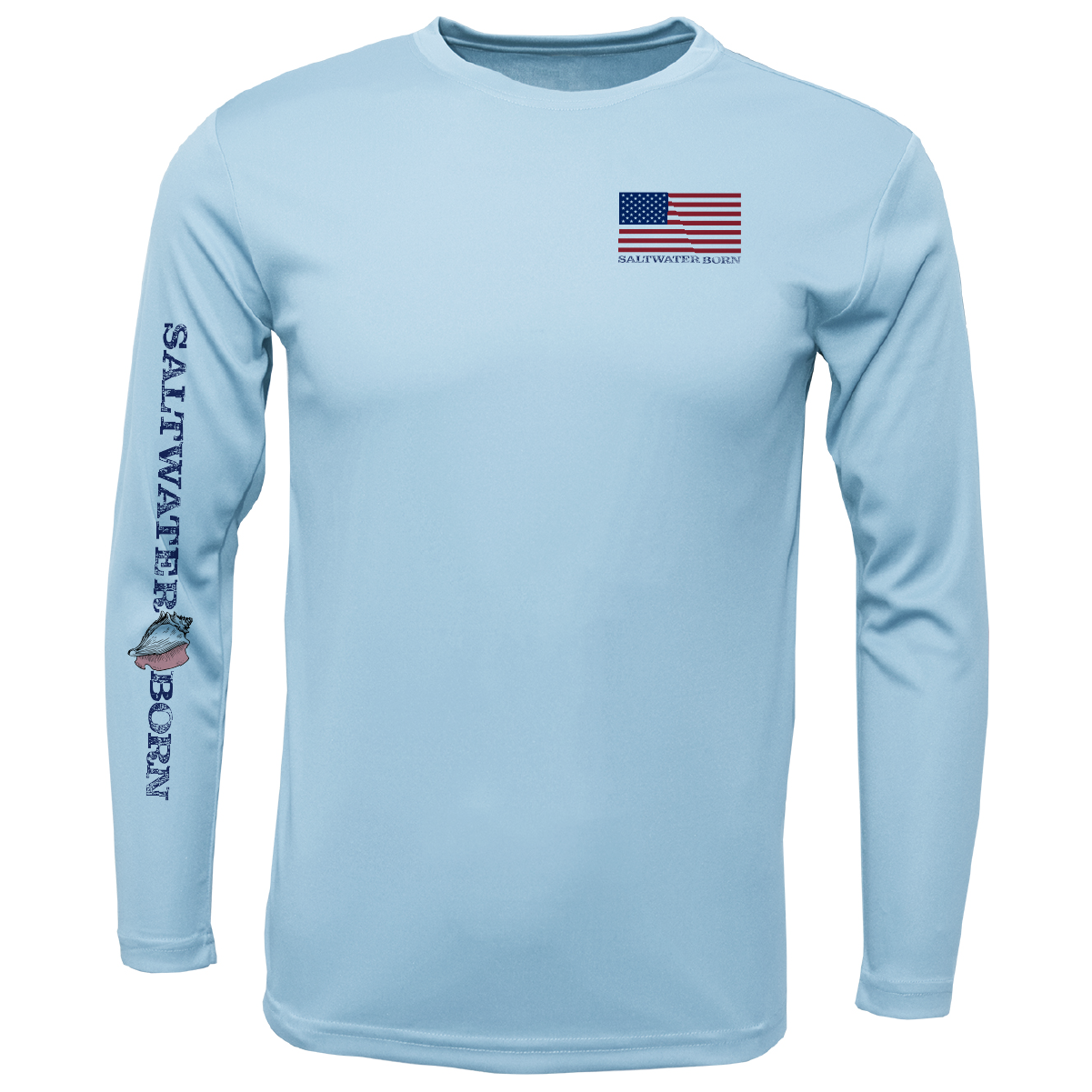 USA Bonefish Long Sleeve UPF 50+ Dry-Fit Shirt