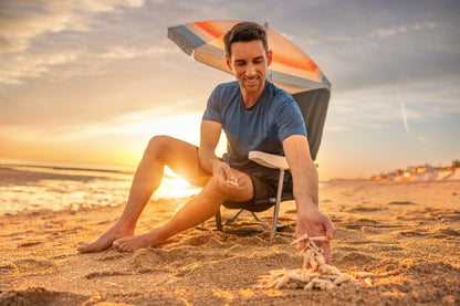 Picnic Time Monaco Reclining Beach Backpack Chair