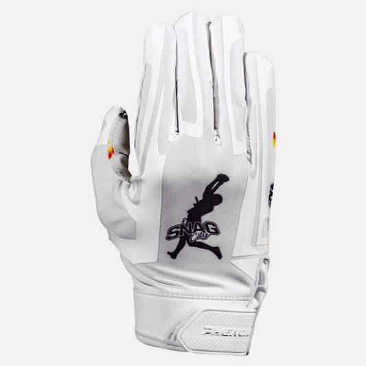 Snag City White Football Gloves - VPS1 by Phenom Elite - Angler's Pro Tackle & Outdoors