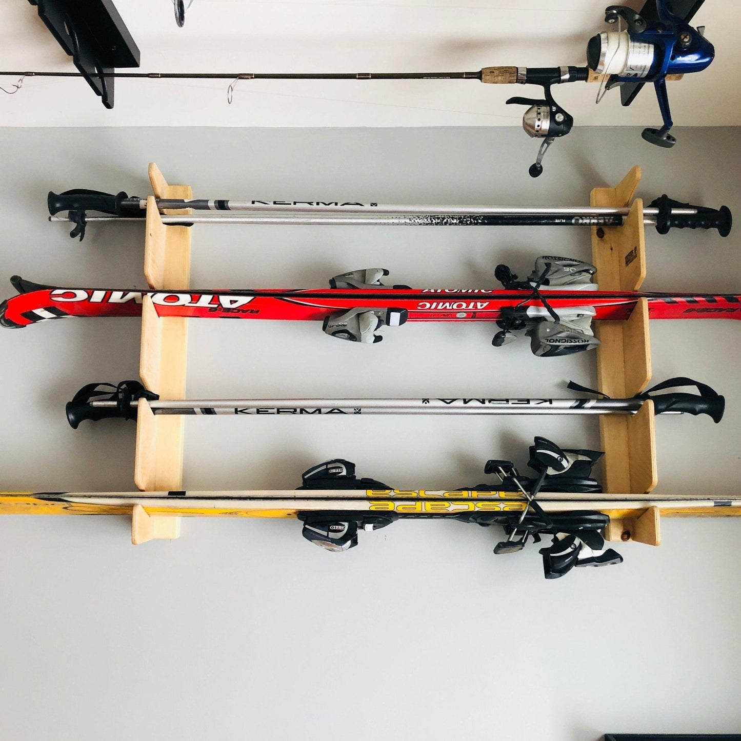 HangThis Up - Snow Ski Rack, Water Ski Storage, Snow Equipment / Basement / Indoor Spaces