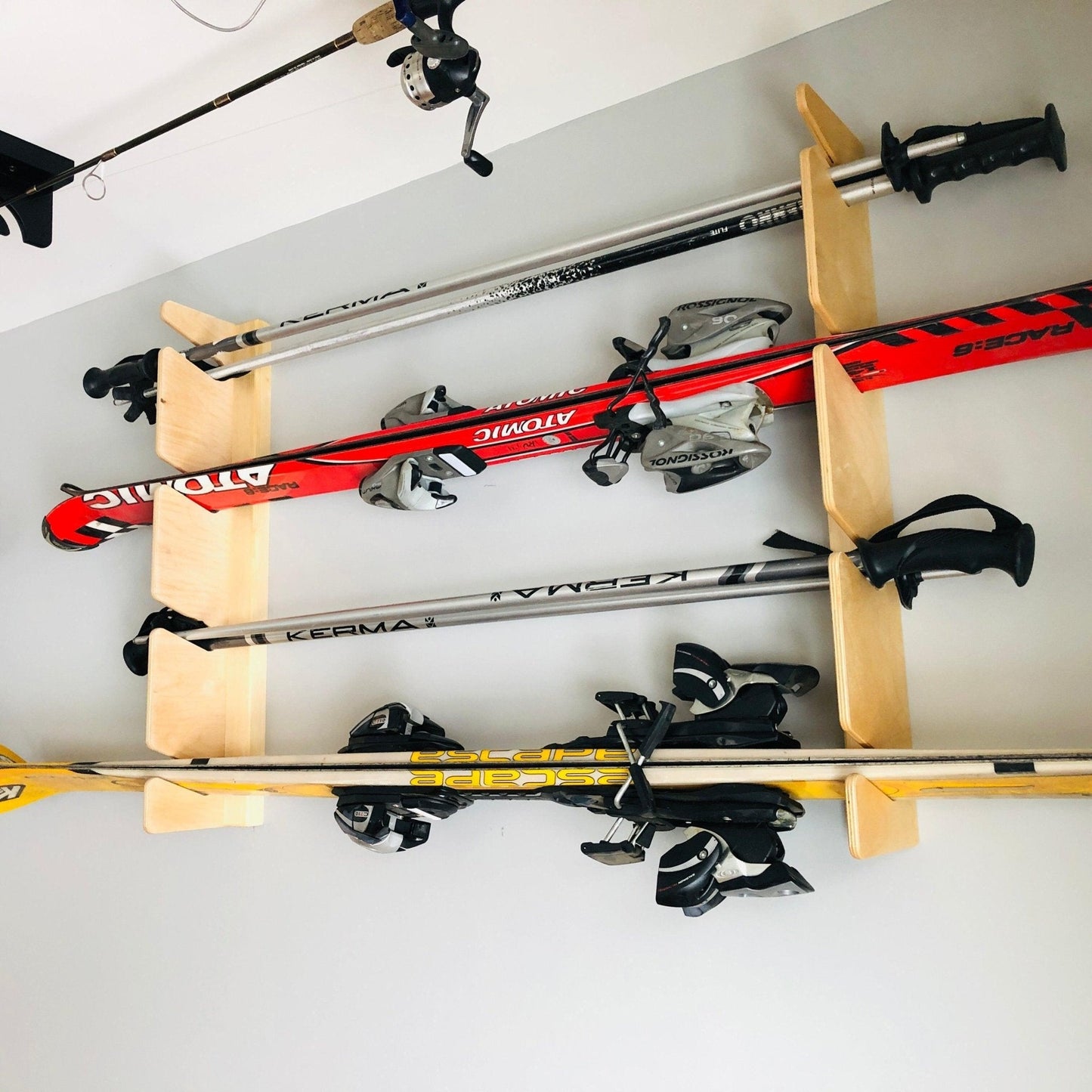 HangThis Up - Snow Ski Rack, Water Ski Storage, Snow Equipment / Basement / Indoor Spaces