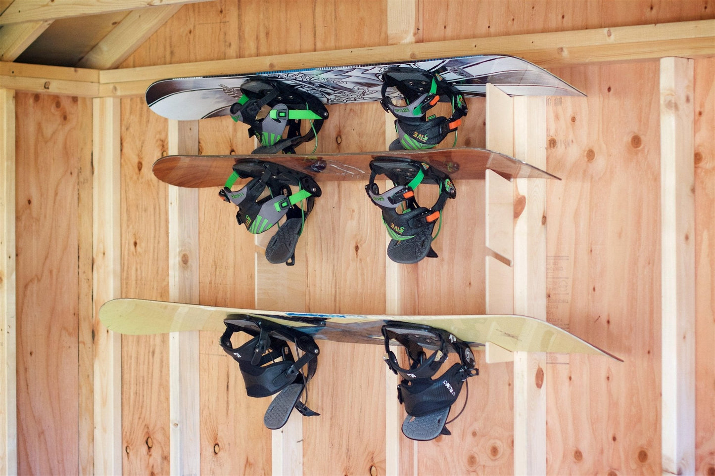 HangThis Up - Snowboard Organizer, snow equipment, shed organization, sporting goods