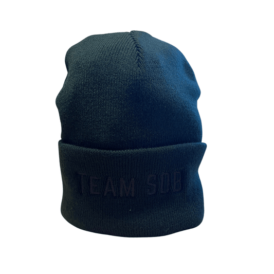 SOB Tactical Knit Beanie - Subdued Embroidered Team SOB Logo - Angler's Pro Tackle & Outdoors