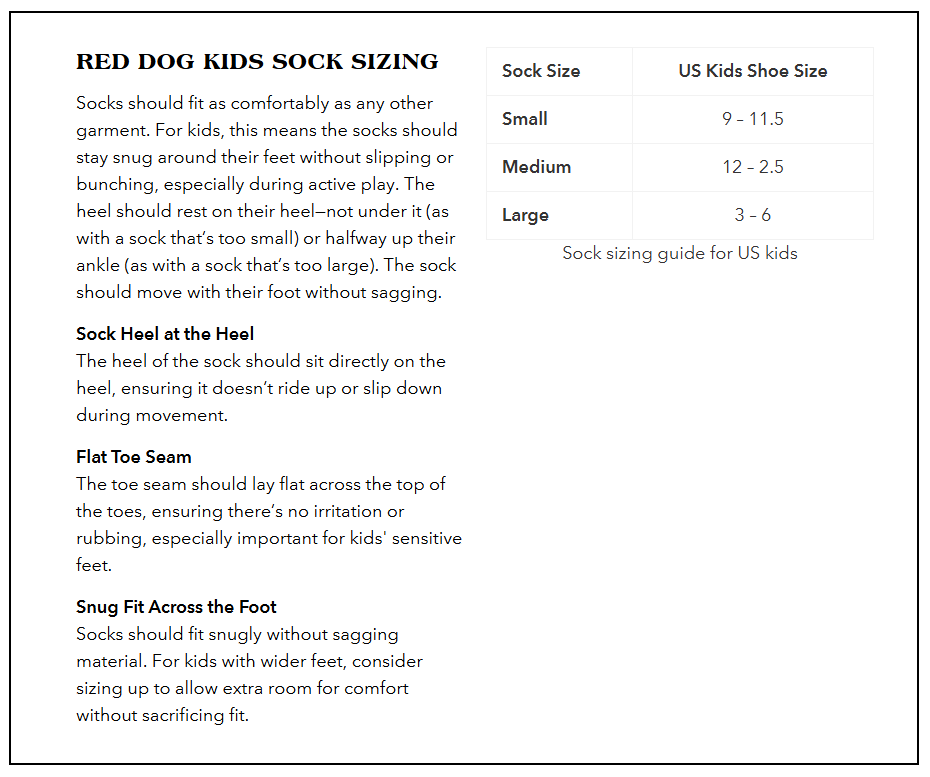 The Buffalo Wool Co. Red Dog Kids American Field Jr. - Crew Socks