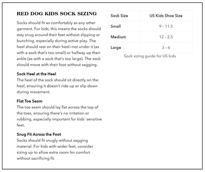 The Buffalo Wool Co. Red Dog Kids American Field Jr. - Crew Socks