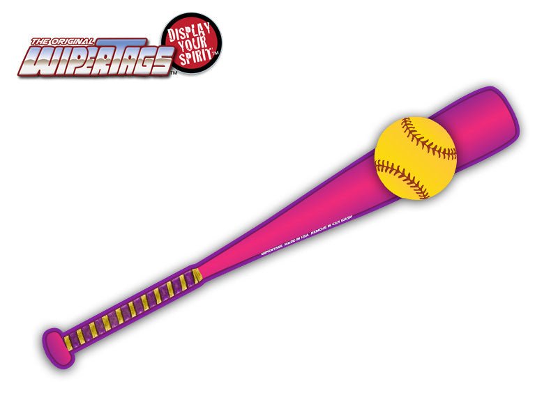 Softball Bat Pink & Purple WiperTags - Angler's Pro Tackle & Outdoors