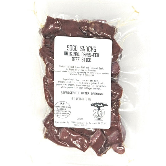 Sogo Snacks - Original 100% Grass-Fed Beef Bites, 8-oz Packages - Angler's Pro Tackle & Outdoors