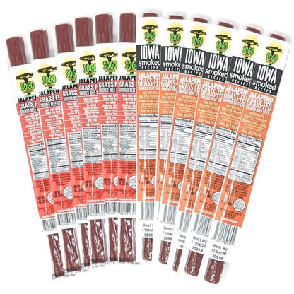 Sogo Snacks - Variety - Jalapeño Flavors, 100% Grass-Fed Beef Sticks (No Sugar) - Angler's Pro Tackle & Outdoors