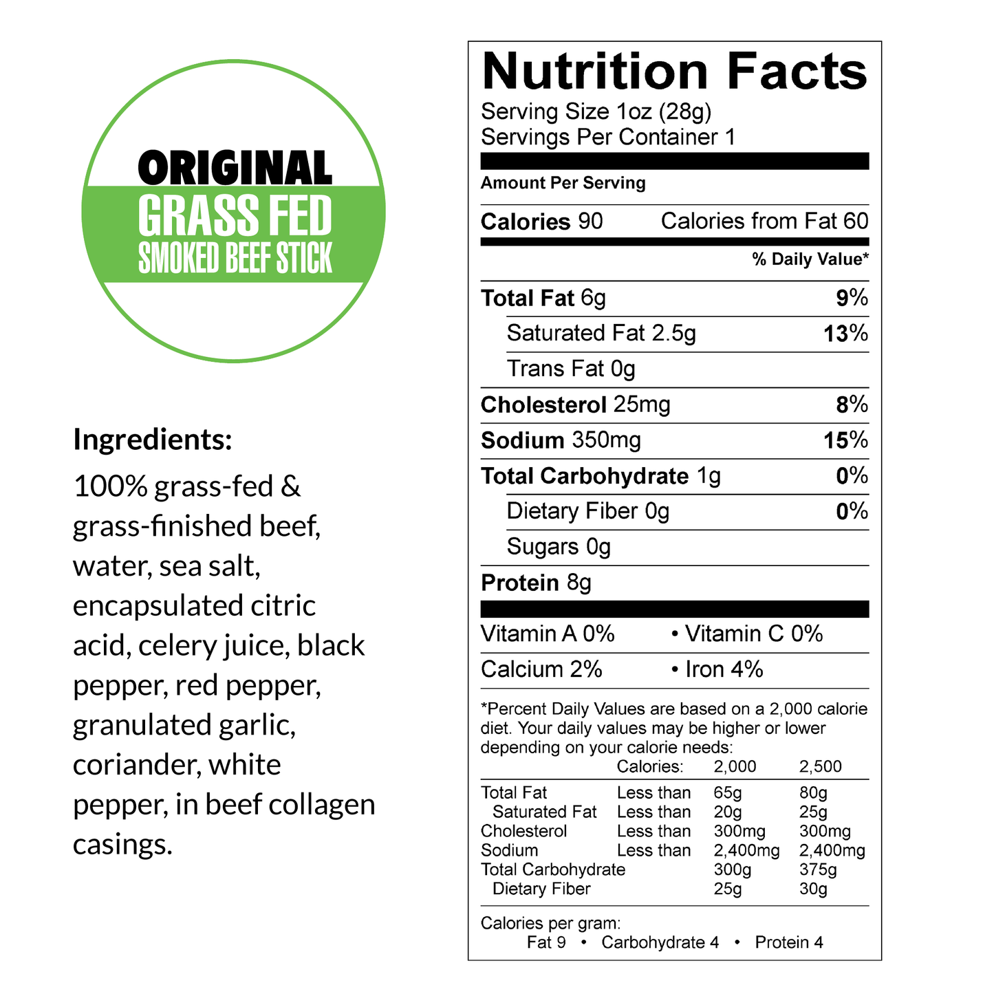 Sogo Snacks - Variety - Original Flavors, 100% Grass-Fed Beef Sticks (No Sugar) - Angler's Pro Tackle & Outdoors