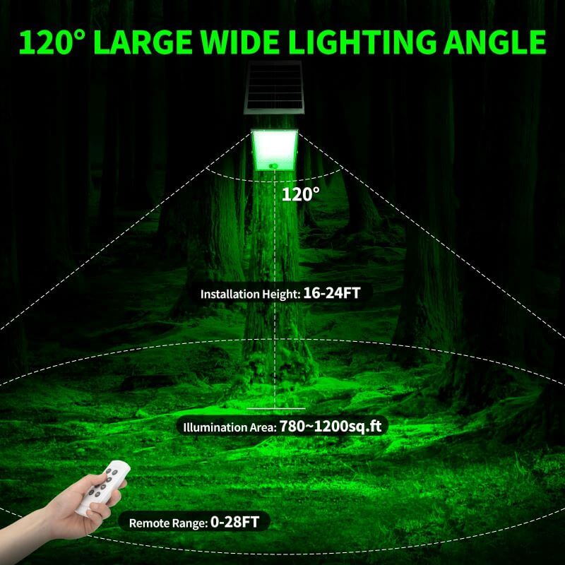 Langy Solar Green Floodlight for Night Hunting