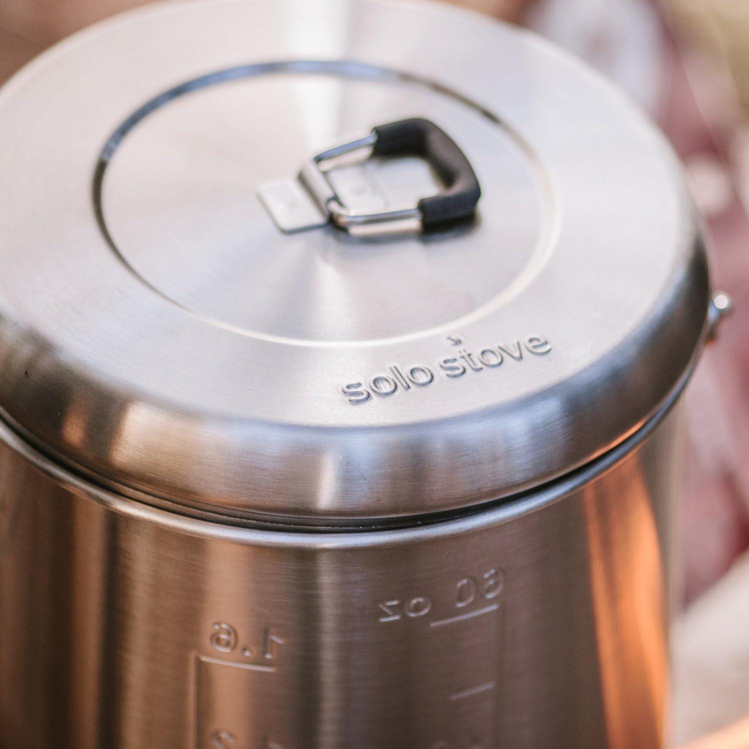 Solo Stove Pot 900/1800/4000 Stainless Steel Companion Pots - Angler's Pro Tackle & Outdoors