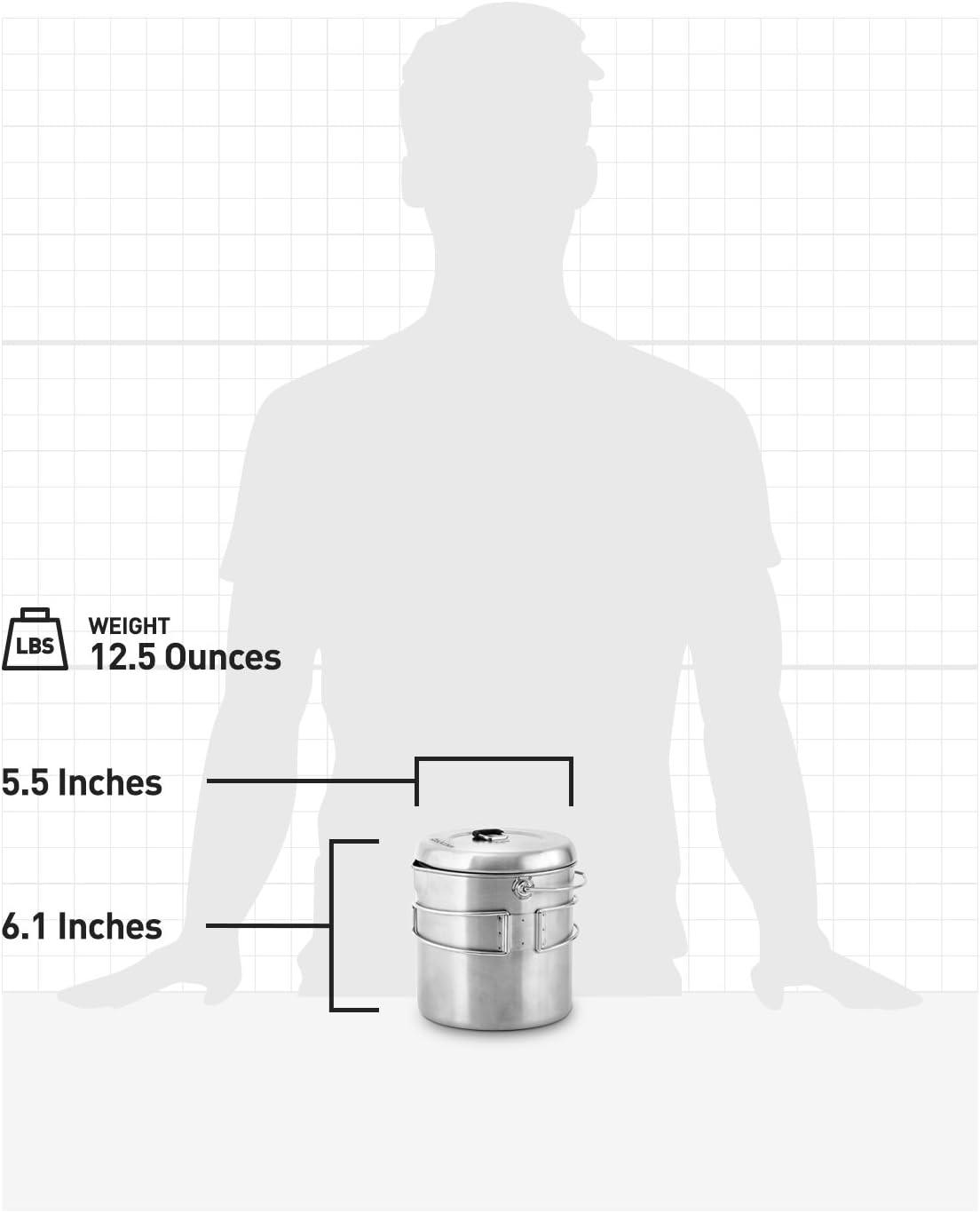 Solo Stove Pot 900/1800/4000 Stainless Steel Companion Pots - Angler's Pro Tackle & Outdoors