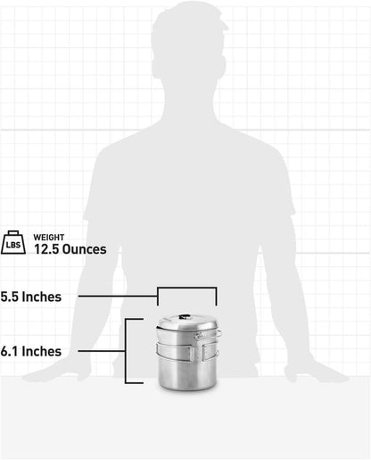 Solo Stove Pot 900/1800/4000 Stainless Steel Companion Pots - Angler's Pro Tackle & Outdoors