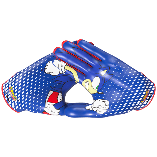 Sonic the Hedgehog Football Gloves - VPS5 by Phenom Elite - Angler's Pro Tackle & Outdoors