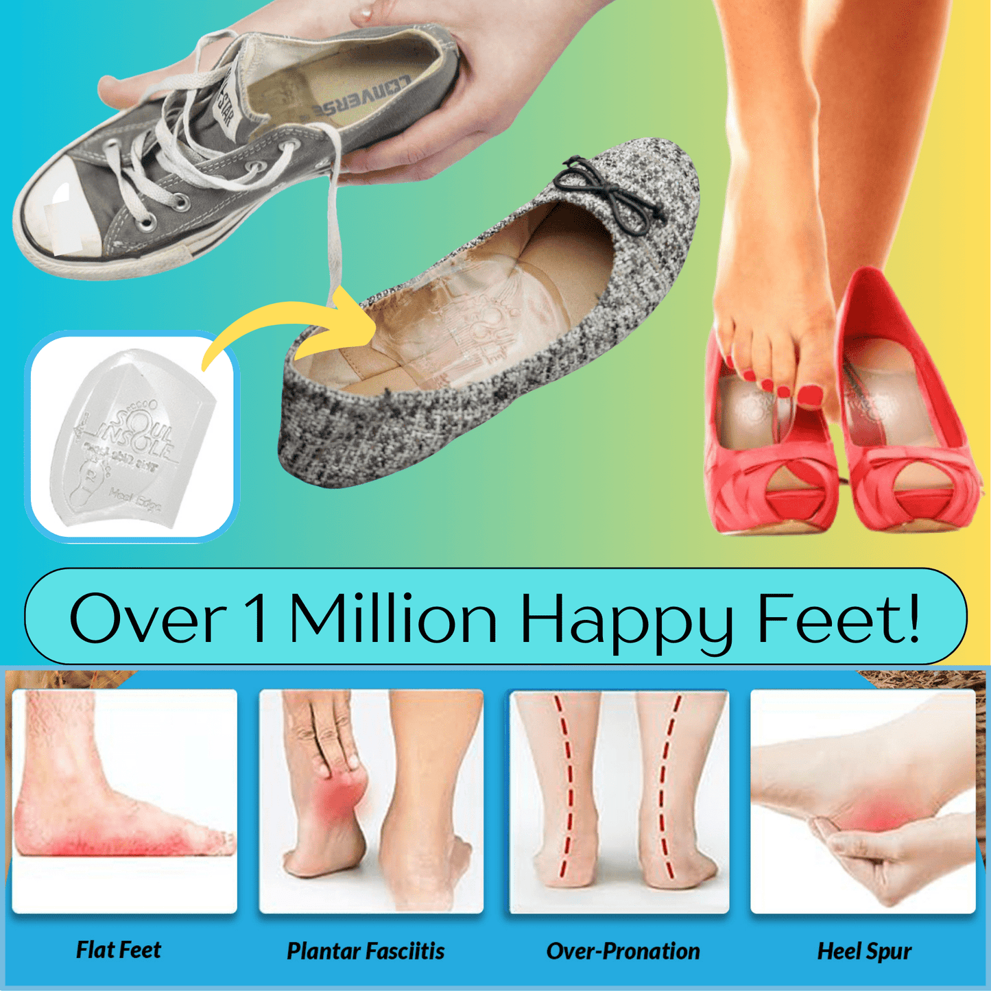 Soul Insole Shoe Bubble micro - size Max Support Orthotic - Angler's Pro Tackle & Outdoors
