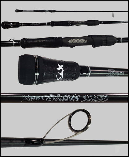 FX Custom Rods Titanium Series 7'0" Medium Fast Spinning Rod