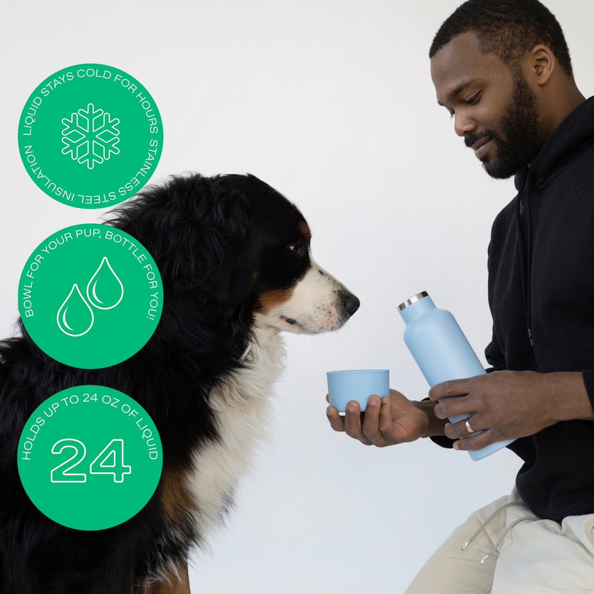 Springland Pets 24oz Dog & Me Insulated Water Bottle - Angler's Pro Tackle & Outdoors