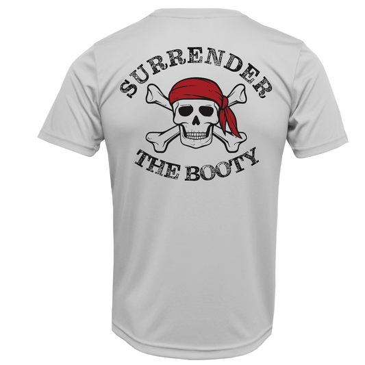 St. Pete Beach, FL "Surrender The Booty" Men's Short Sleeve UPF 50+ Dry - Fit Shirt - Angler's Pro Tackle & Outdoors