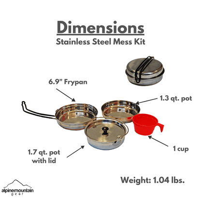 Stainless Steel Mess Kit - Angler's Pro Tackle & Outdoors