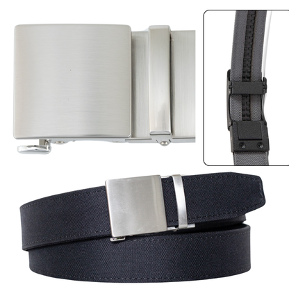 2ND AMEN Gun Belt - Ratchet Track Buckle - Stainless Steel