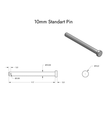 Bixpy Versa Rudder Pin