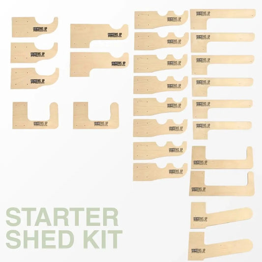 HangThis Up - Deluxe Shed Organizer Kit, Garden Yard Tool Rack, Outdoor Storage, Garden Tool Storage, Shed Accessories, Yard Tool Rack