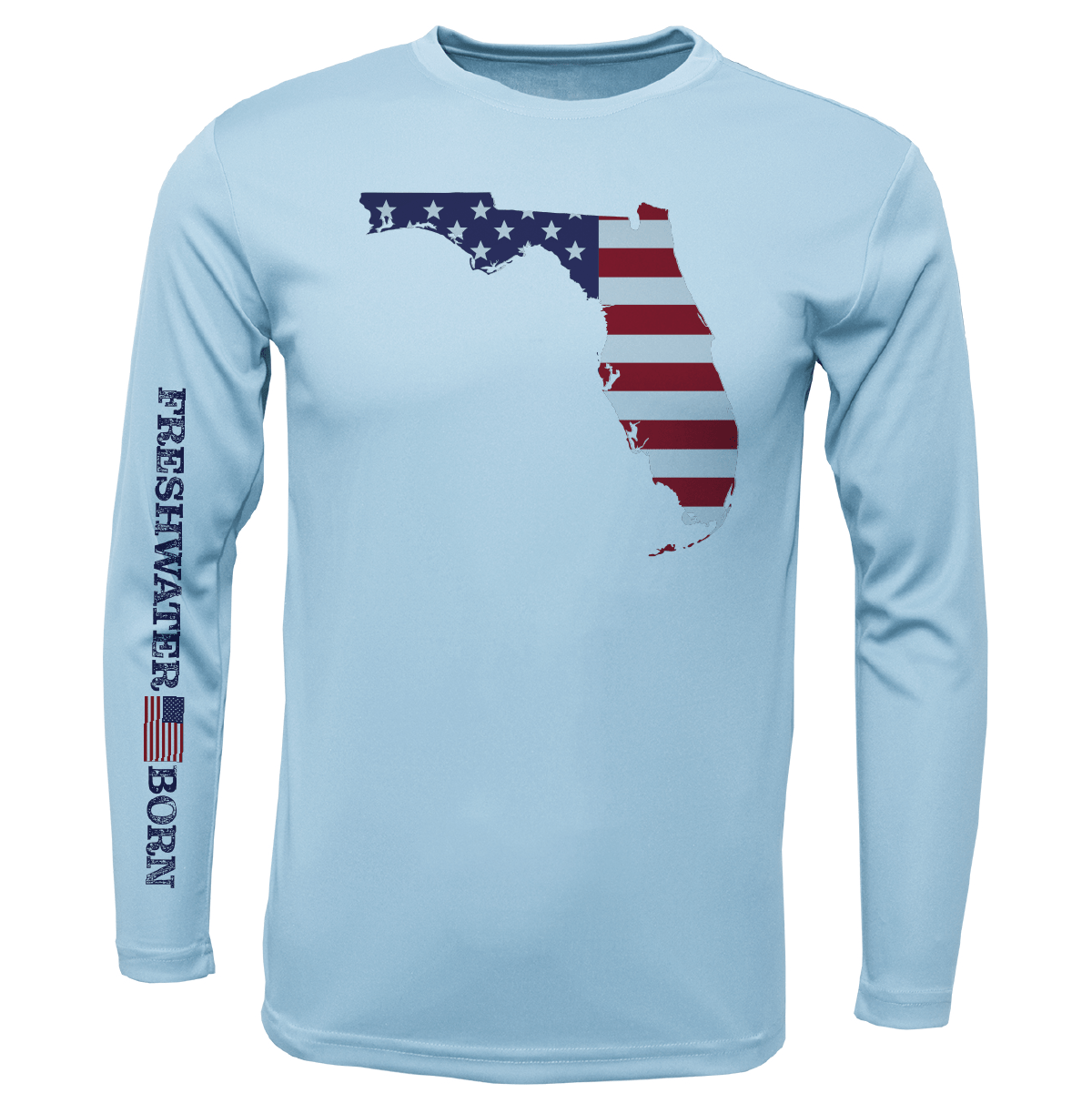 State of Florida USA Freshwater Born Boy's Long Sleeve UPF 50+ Dry - Fit Shirt - Angler's Pro Tackle & Outdoors