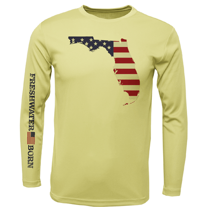 State of Florida USA Freshwater Born Boy's Long Sleeve UPF 50+ Dry - Fit Shirt - Angler's Pro Tackle & Outdoors