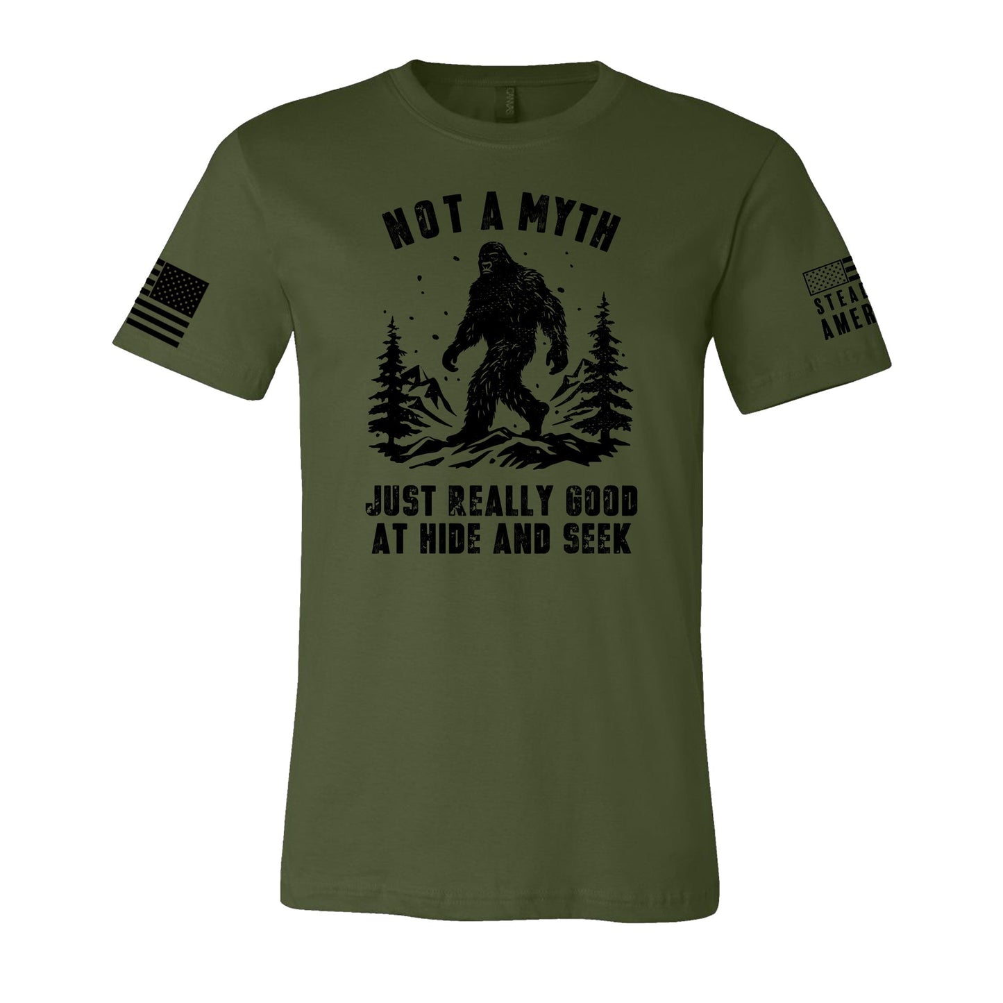 Steadfast American - Bigfoot, Not a Myth T-Shirt - Angler's Pro Tackle & Outdoors