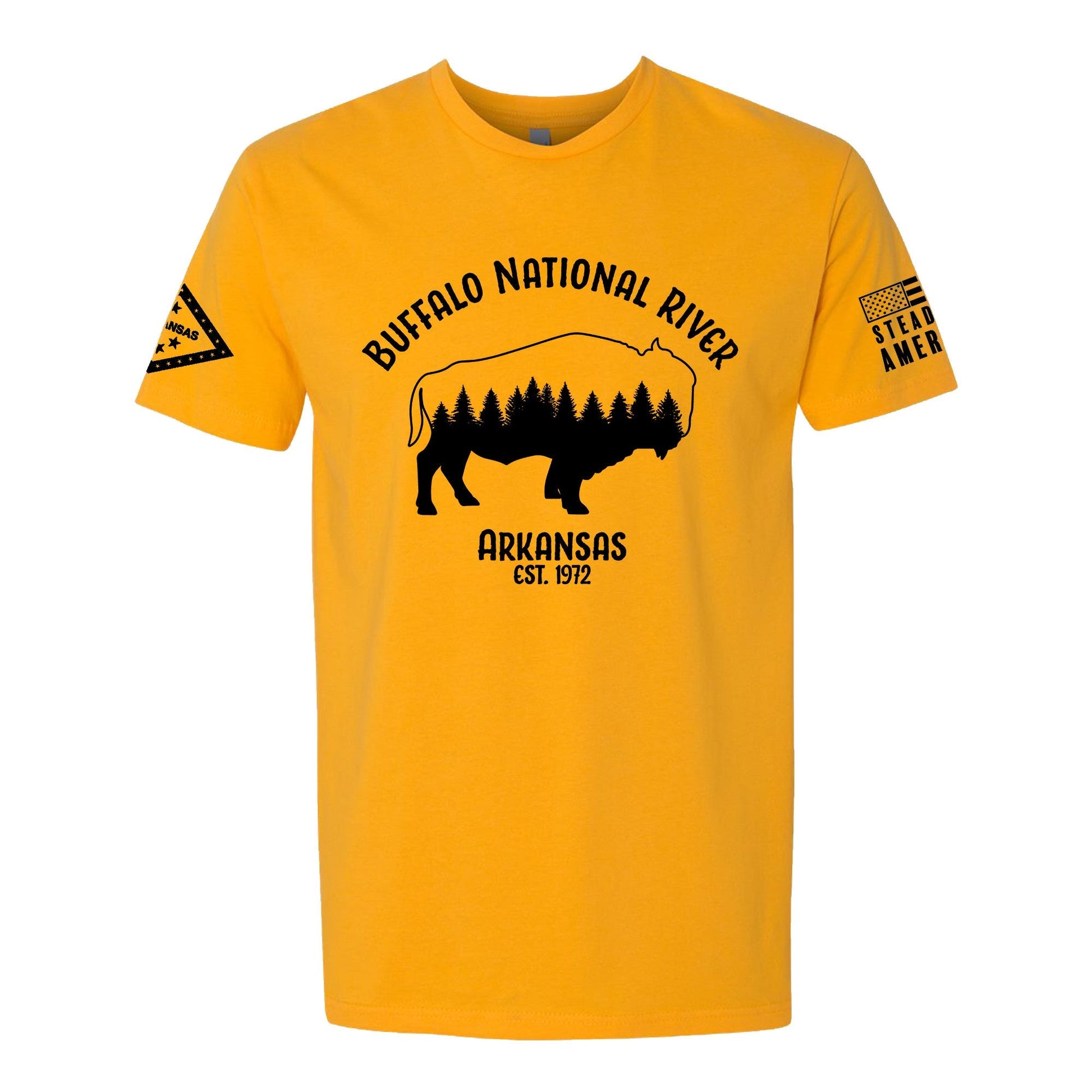 Steadfast American - Buffalo National River, Buffalo T-Shirt - Angler's Pro Tackle & Outdoors