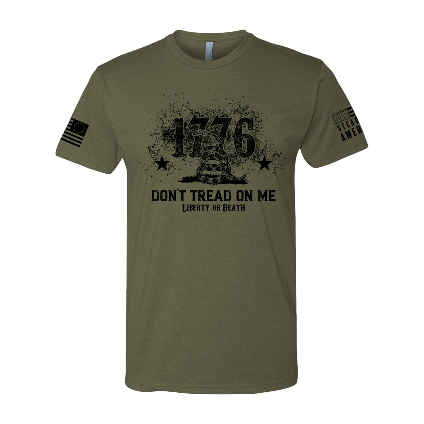 Steadfast American - Don't Tread on Me T-Shirt - Angler's Pro Tackle & Outdoors