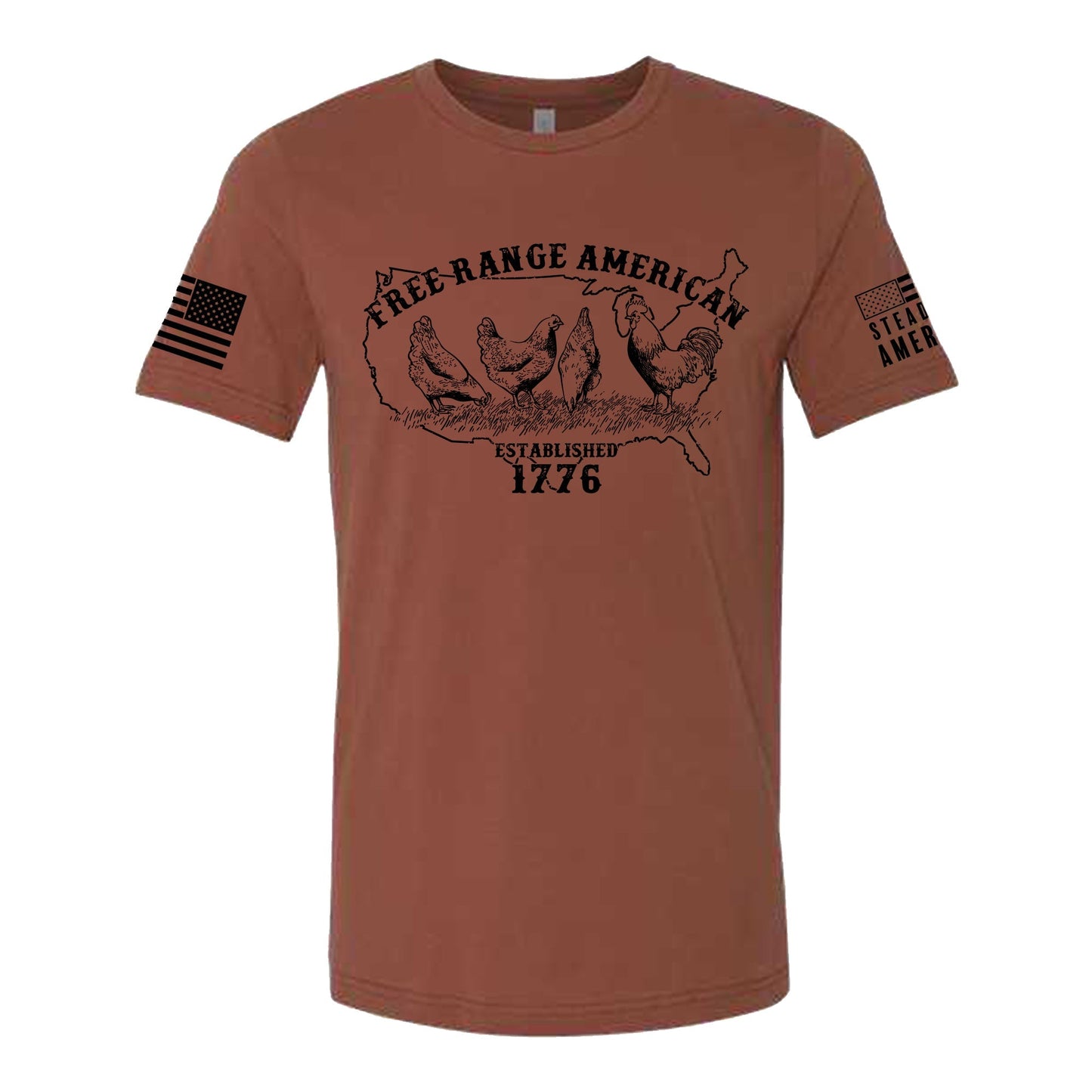 Steadfast American - Free Range American Chicken T-Shirt - Angler's Pro Tackle & Outdoors