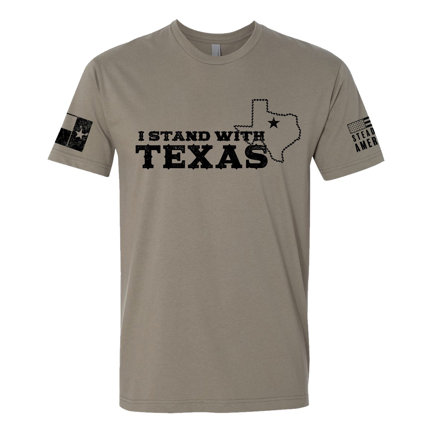 Steadfast American - I Stand With Texas T-Shirt - Angler's Pro Tackle & Outdoors