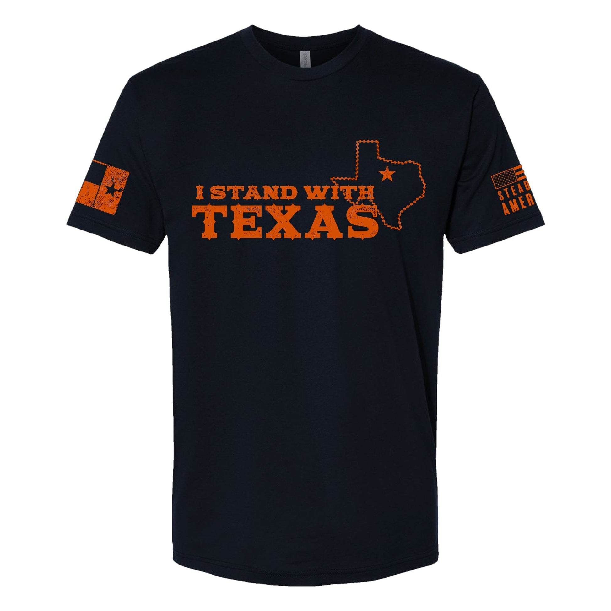 Steadfast American - I Stand With Texas T-Shirt - Angler's Pro Tackle & Outdoors